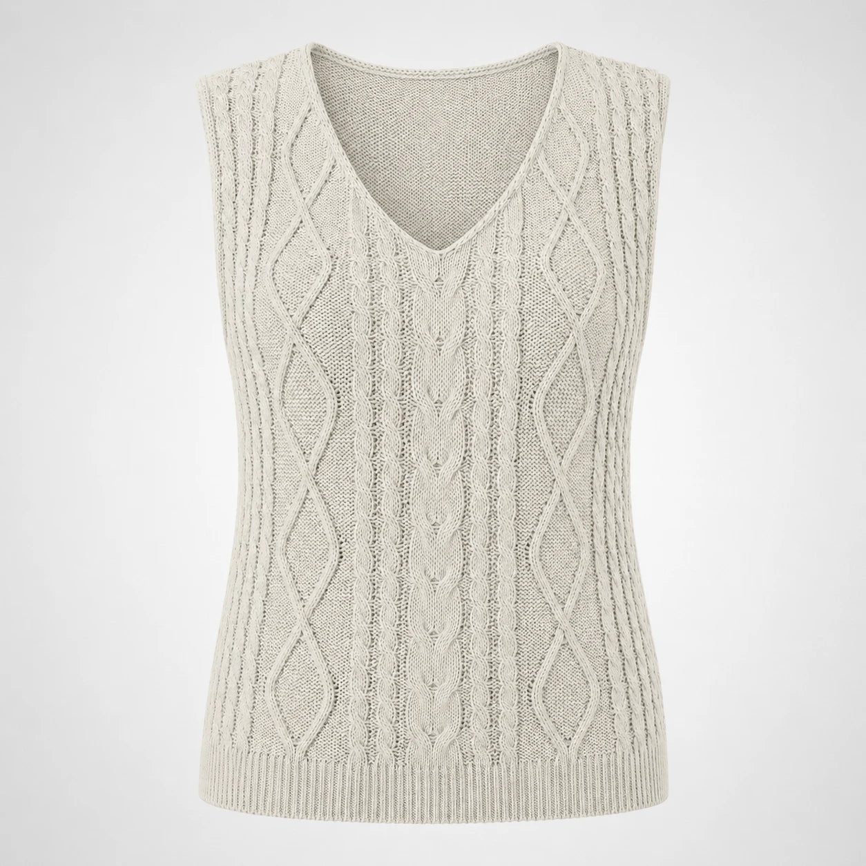 Cable Knit Sleeveless Top WHD0606261
