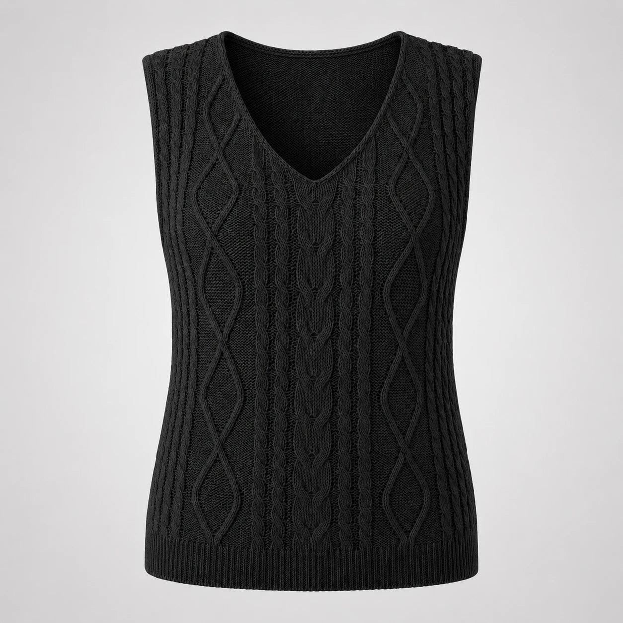 Cable Knit Sleeveless Top WHD0606261