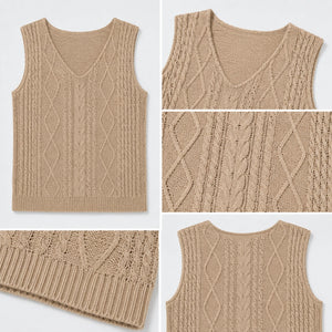 Cable Knit Sleeveless Top WHD0606261