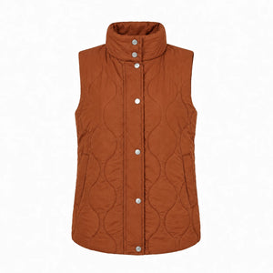 Olive Quilted Snap Vest WHD0606262