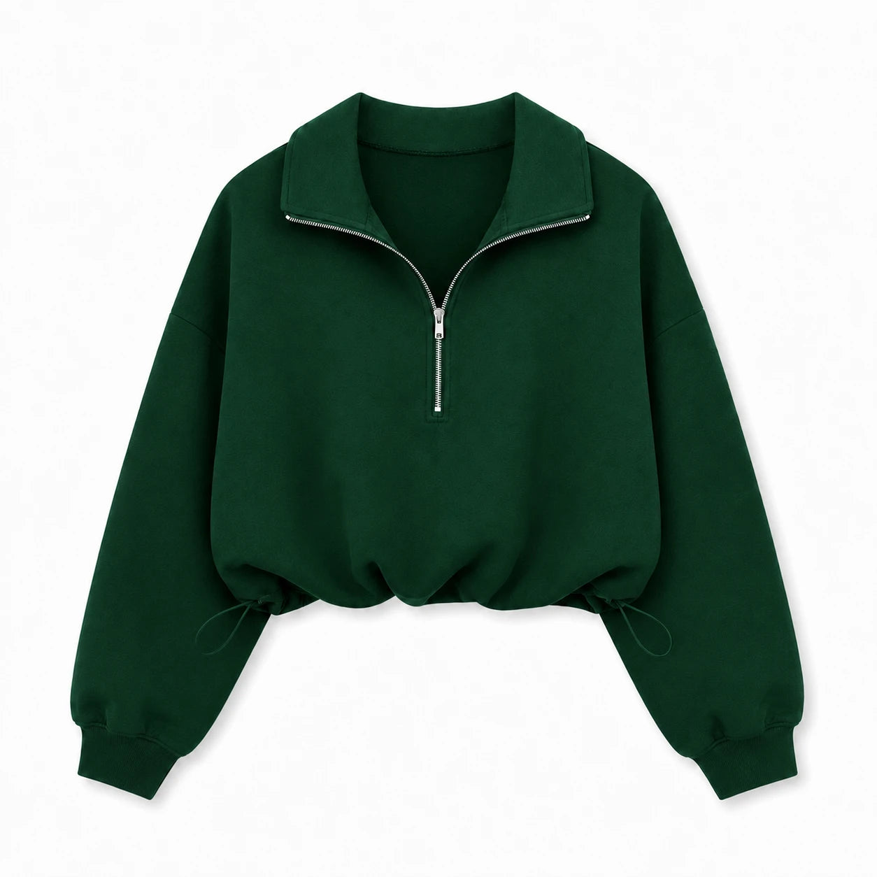 Cropped Half-Zip Sweatshirt WHD0606268