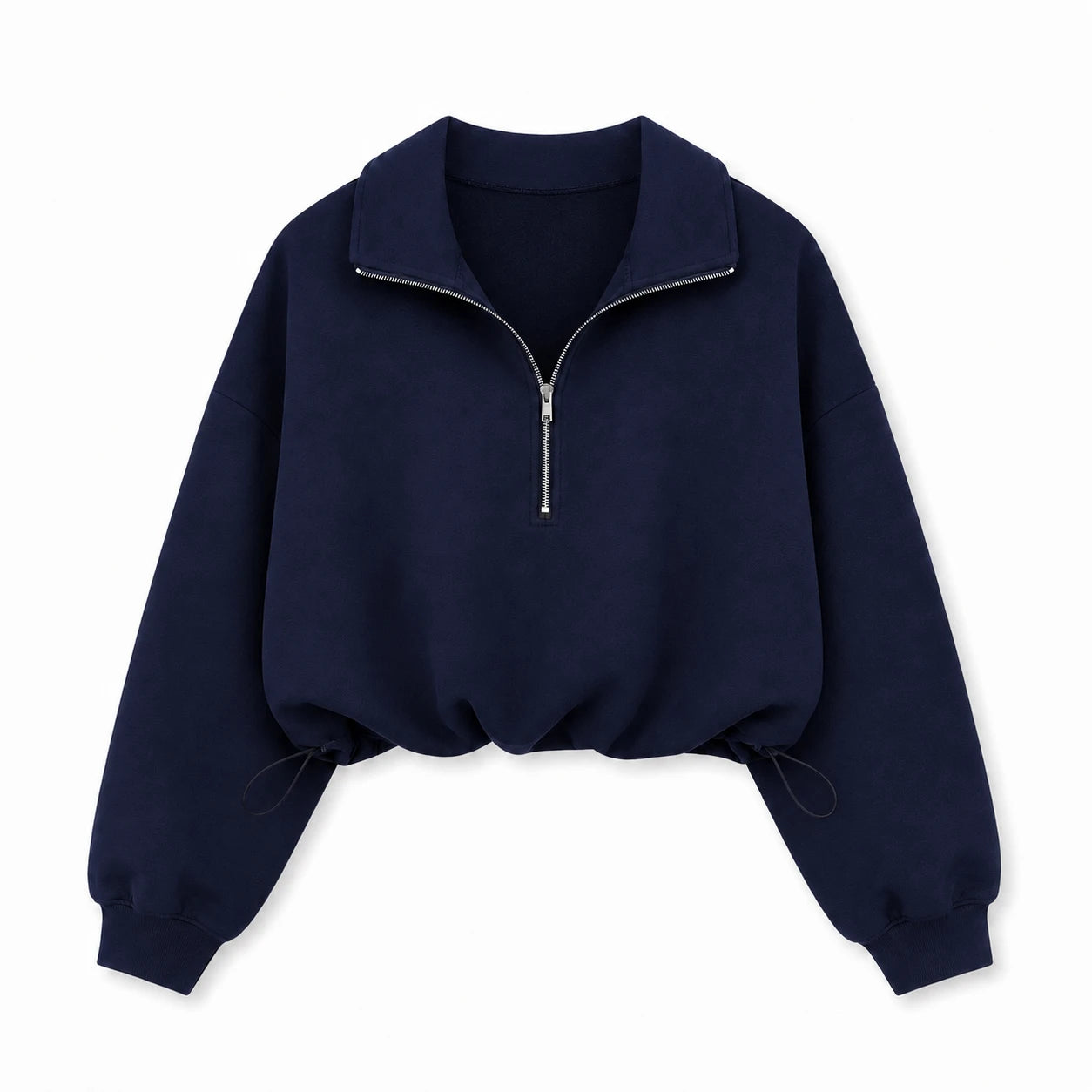 Cropped Half-Zip Sweatshirt WHD0606268