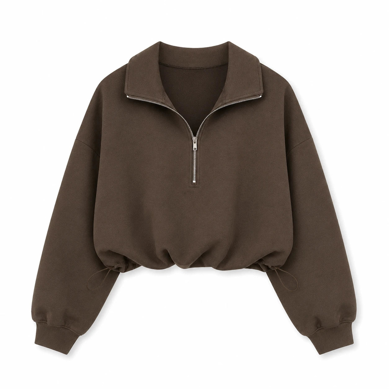 Cropped Half-Zip Sweatshirt WHD0606268