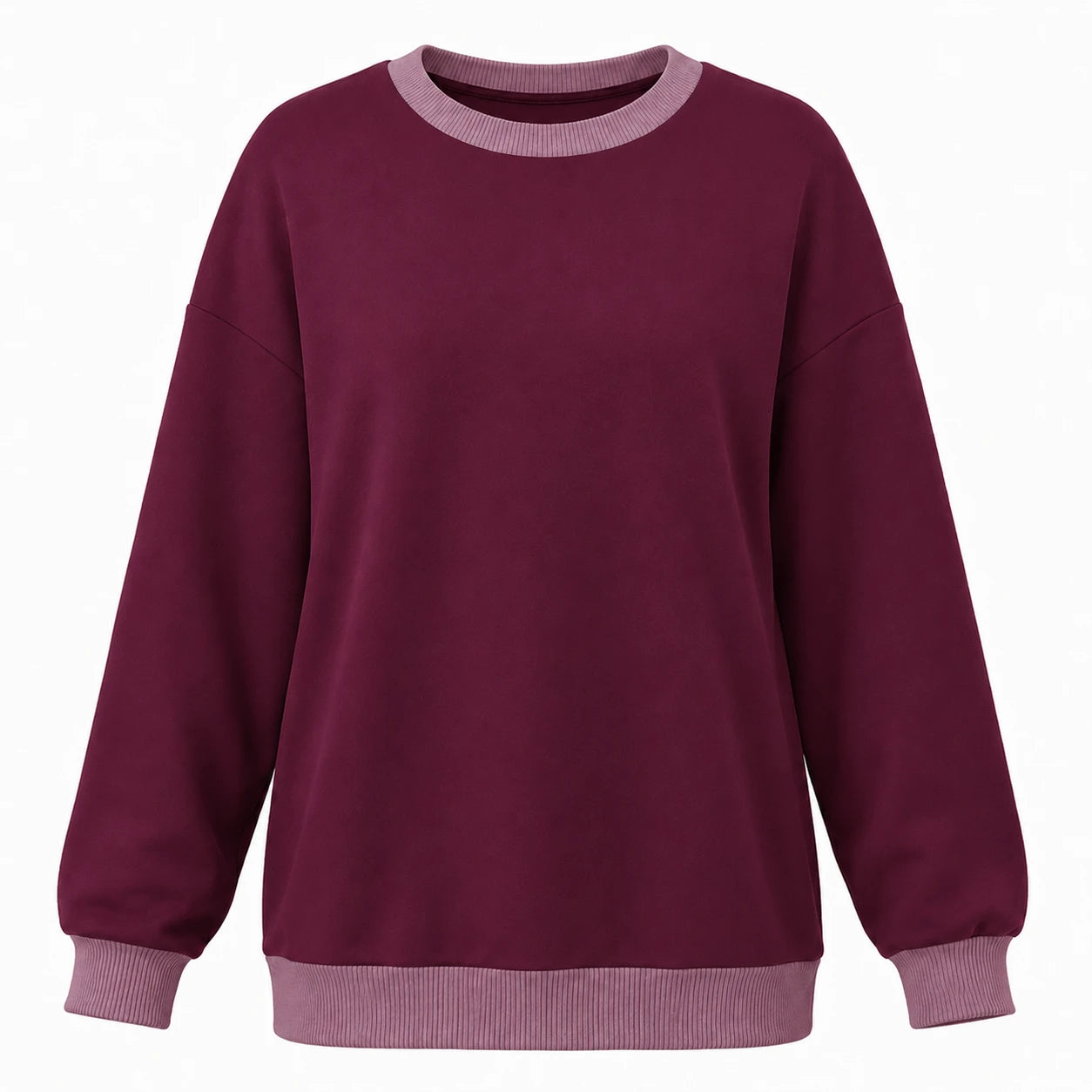 Contrast Crewneck Sweatshirt WHD0606271