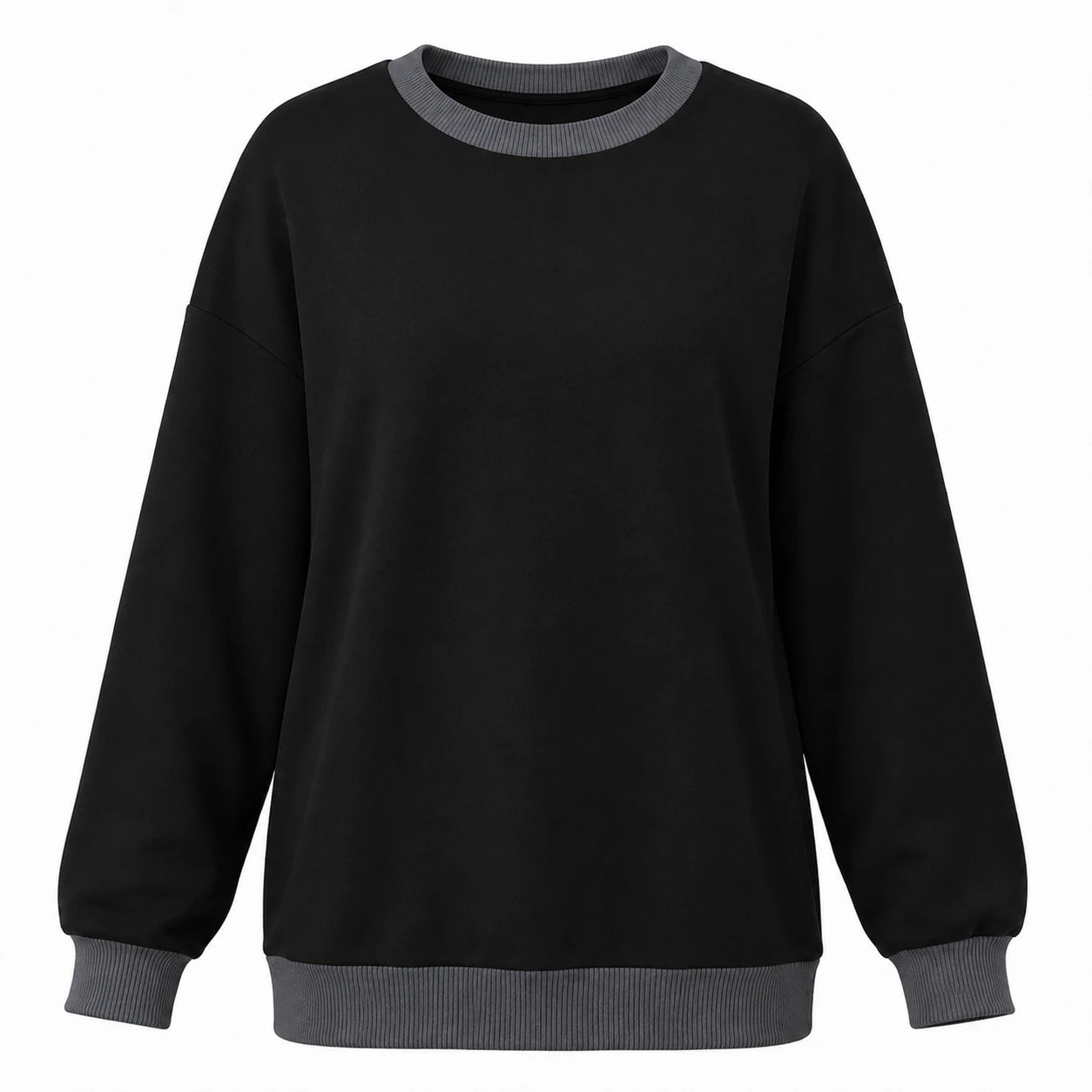 Contrast Crewneck Sweatshirt WHD0606271
