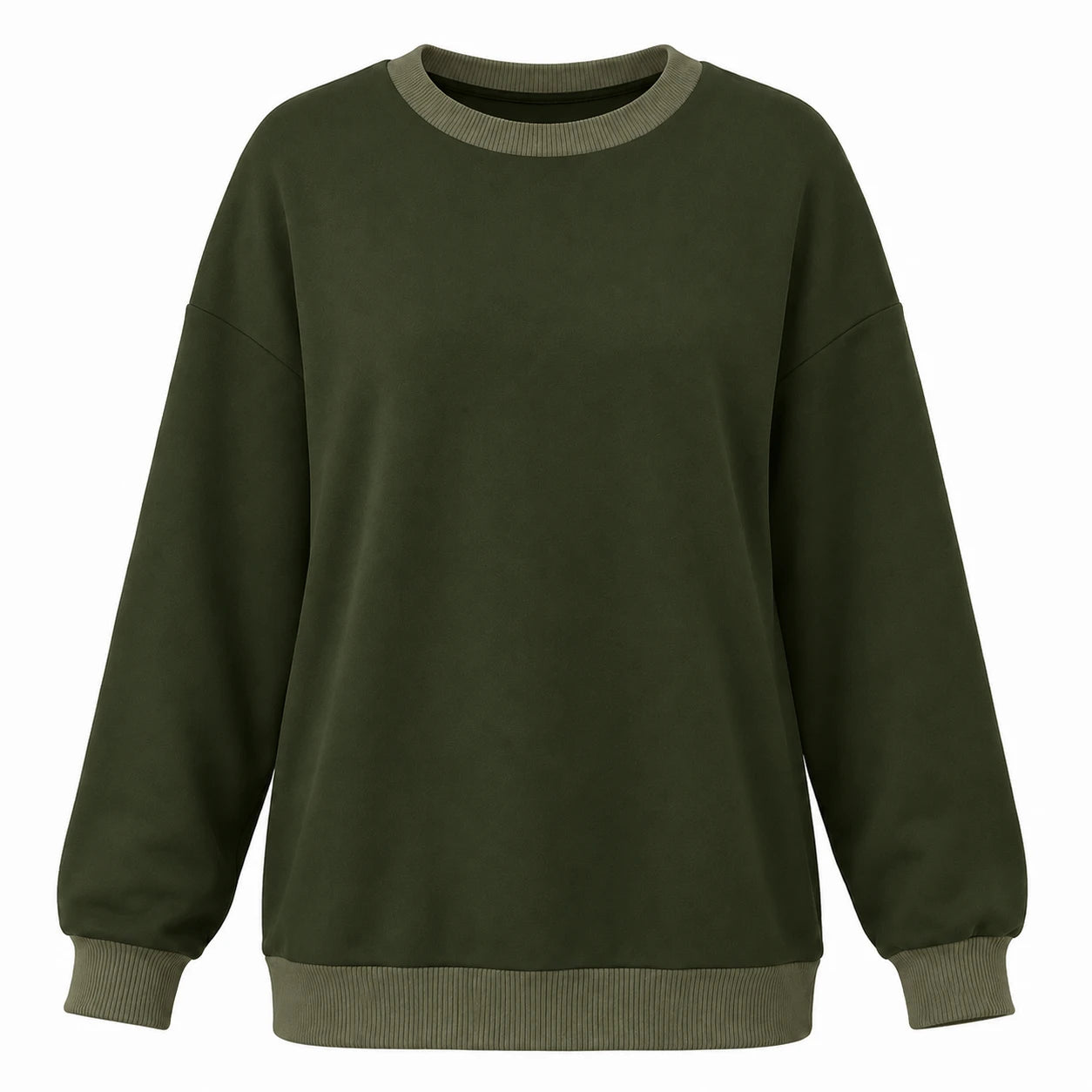 Contrast Crewneck Sweatshirt WHD0606271