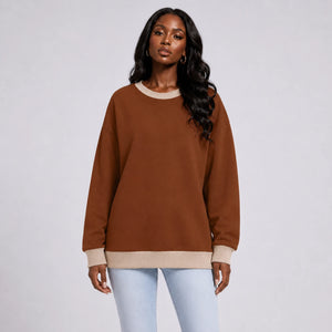 Contrast Crewneck Sweatshirt WHD0606271