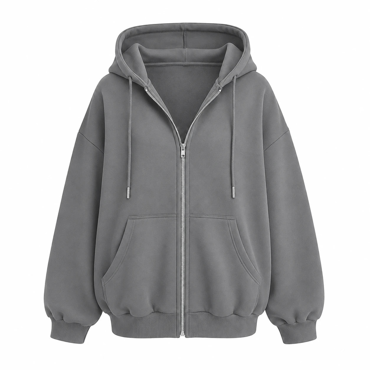 Oversized Zip Hoodie Jacket WHD0606273