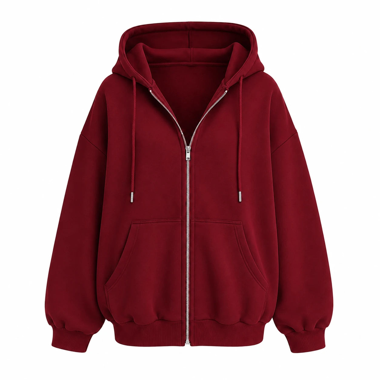 Oversized Zip Hoodie Jacket WHD0606273