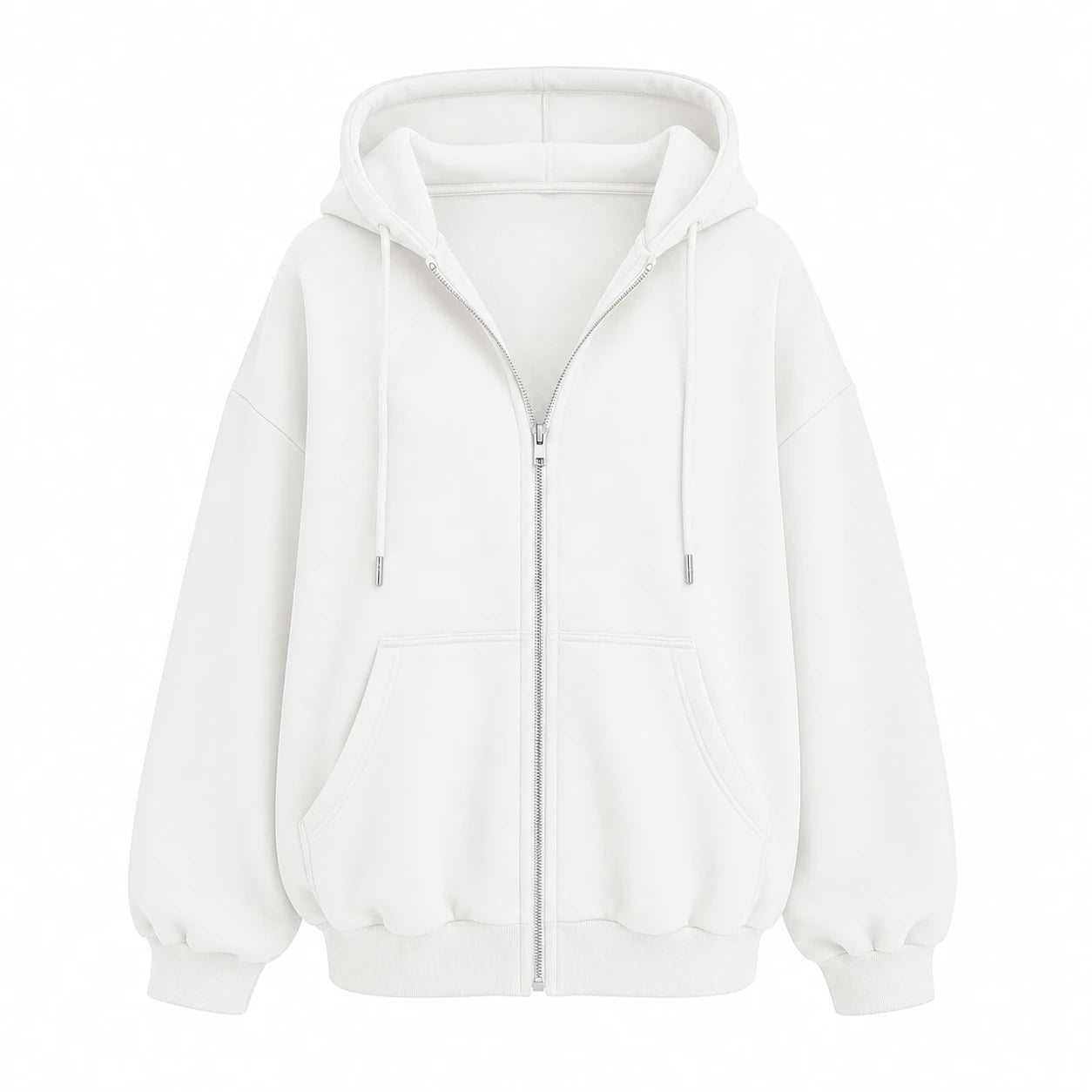 Oversized Zip Hoodie Jacket WHD0606273