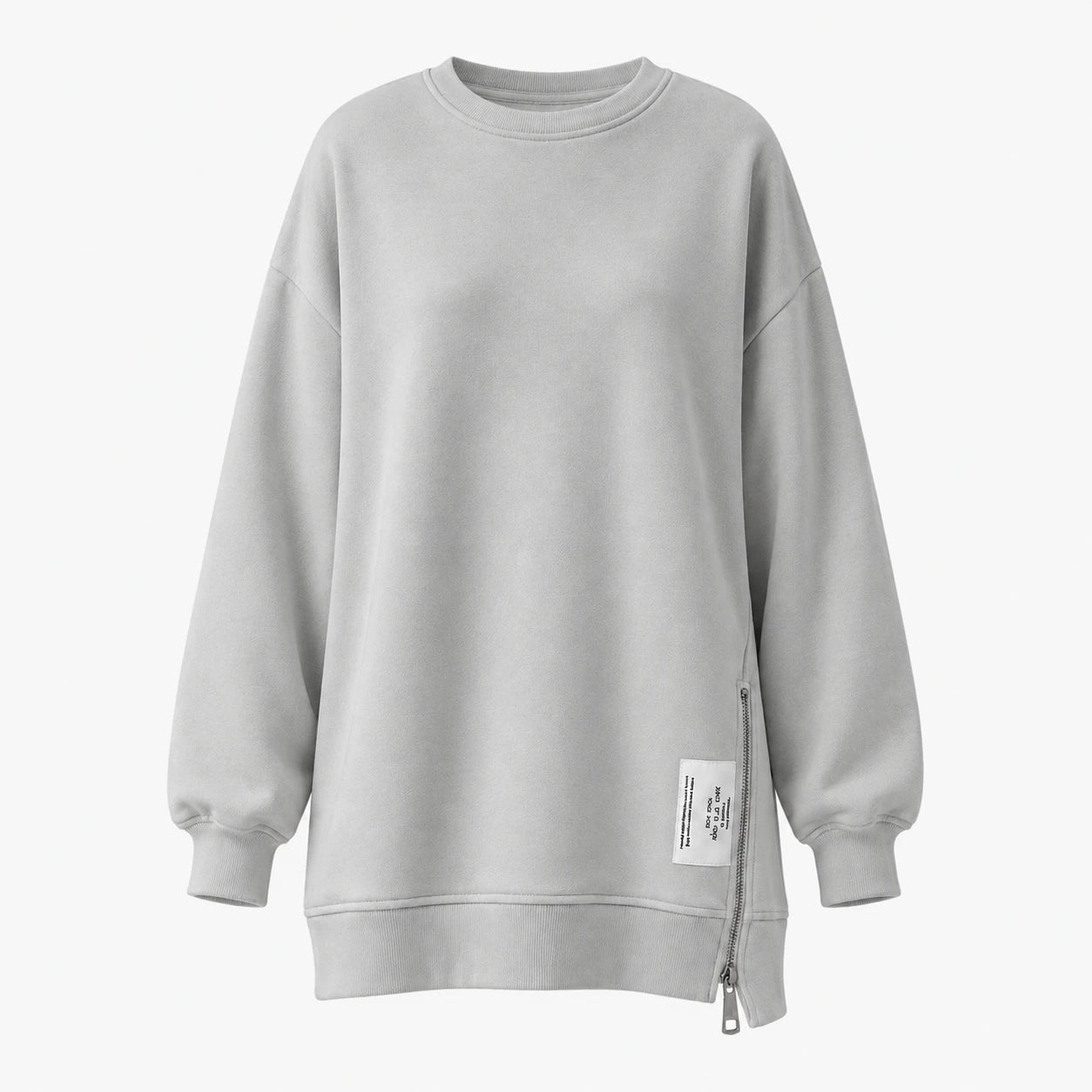 Side Zip Oversized Sweatshirt WHD0606275