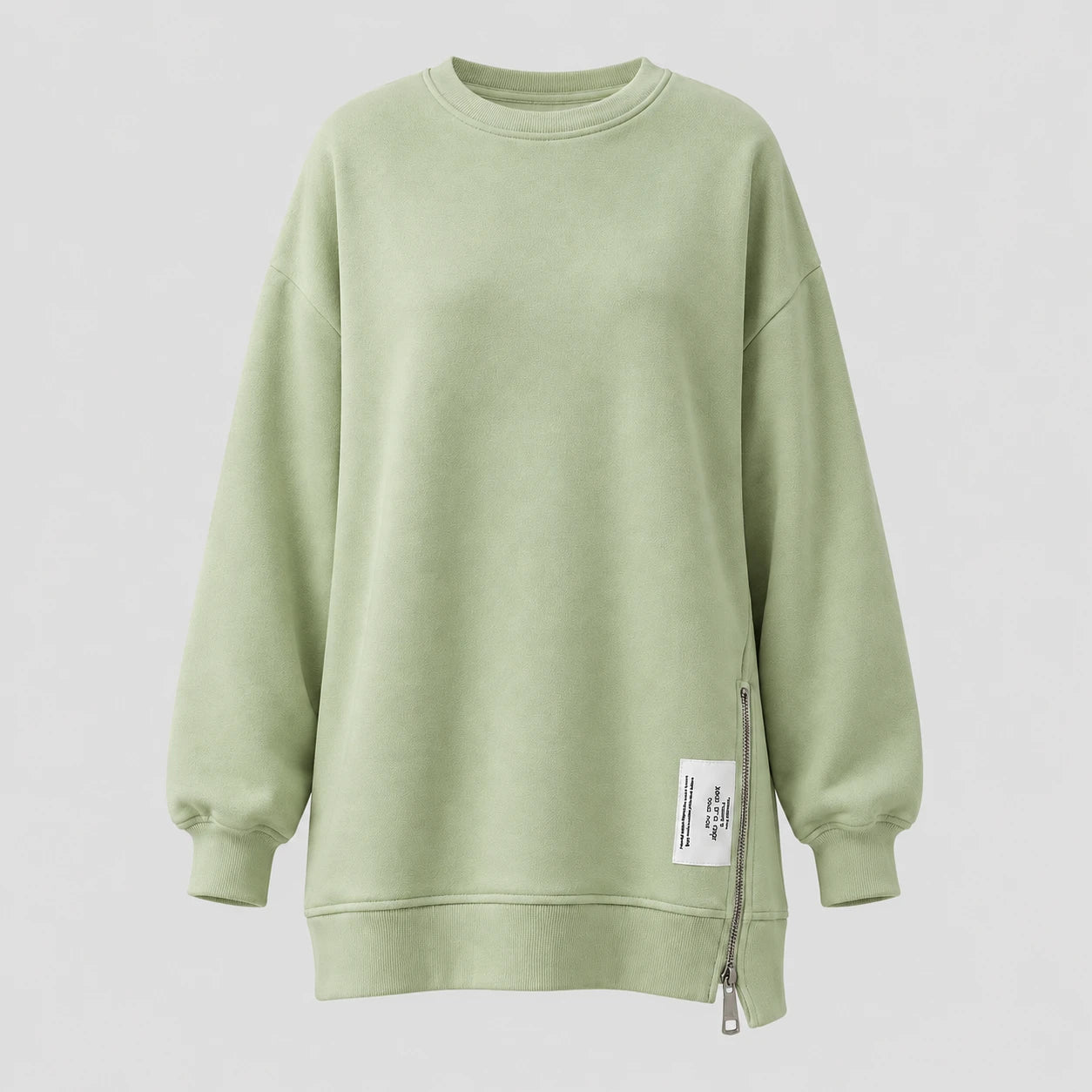 Side Zip Oversized Sweatshirt WHD0606275