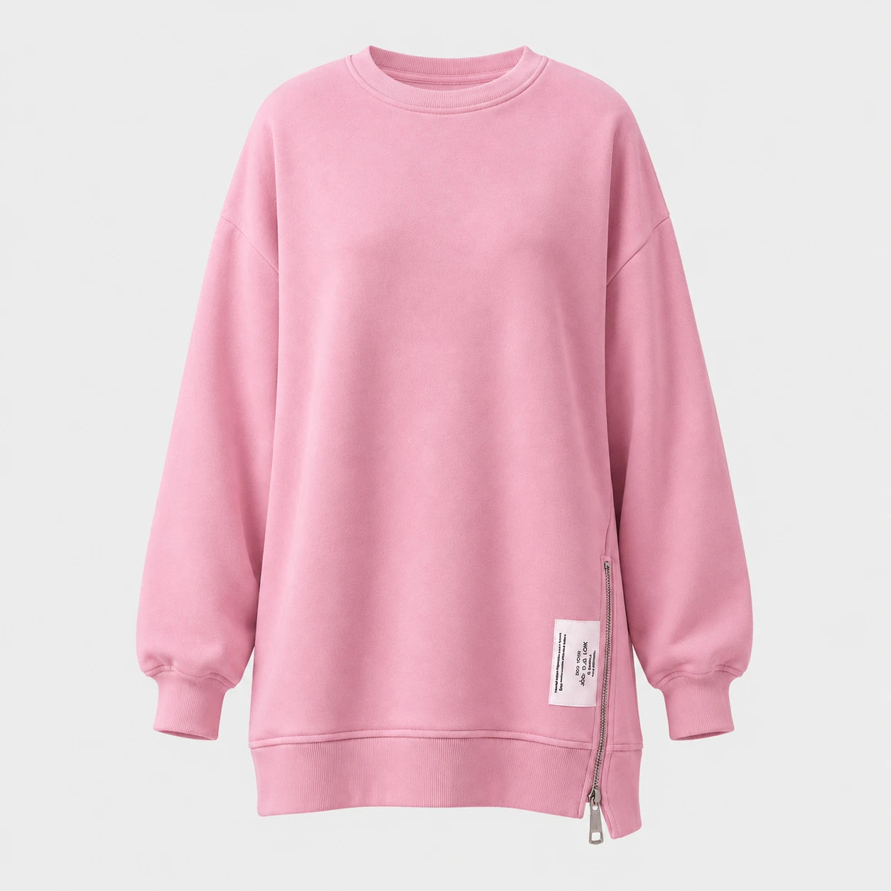 Side Zip Oversized Sweatshirt WHD0606275