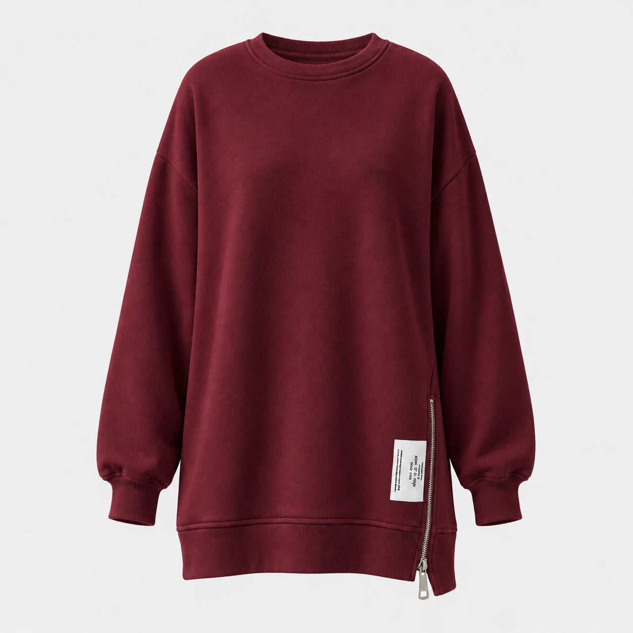 Side Zip Oversized Sweatshirt WHD0606275