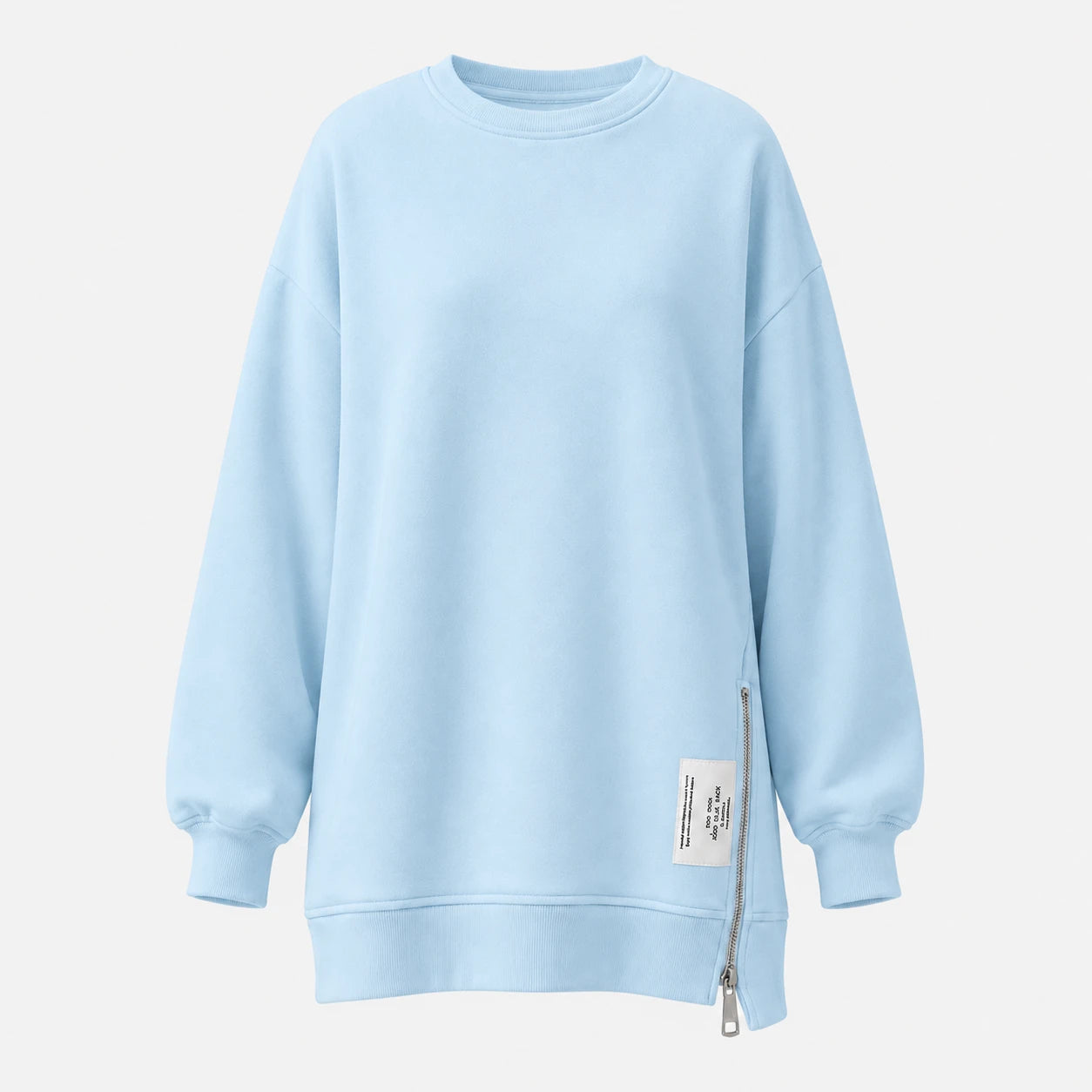 Side Zip Oversized Sweatshirt WHD0606275