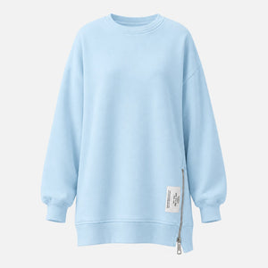 Side Zip Oversized Sweatshirt WHD0606275