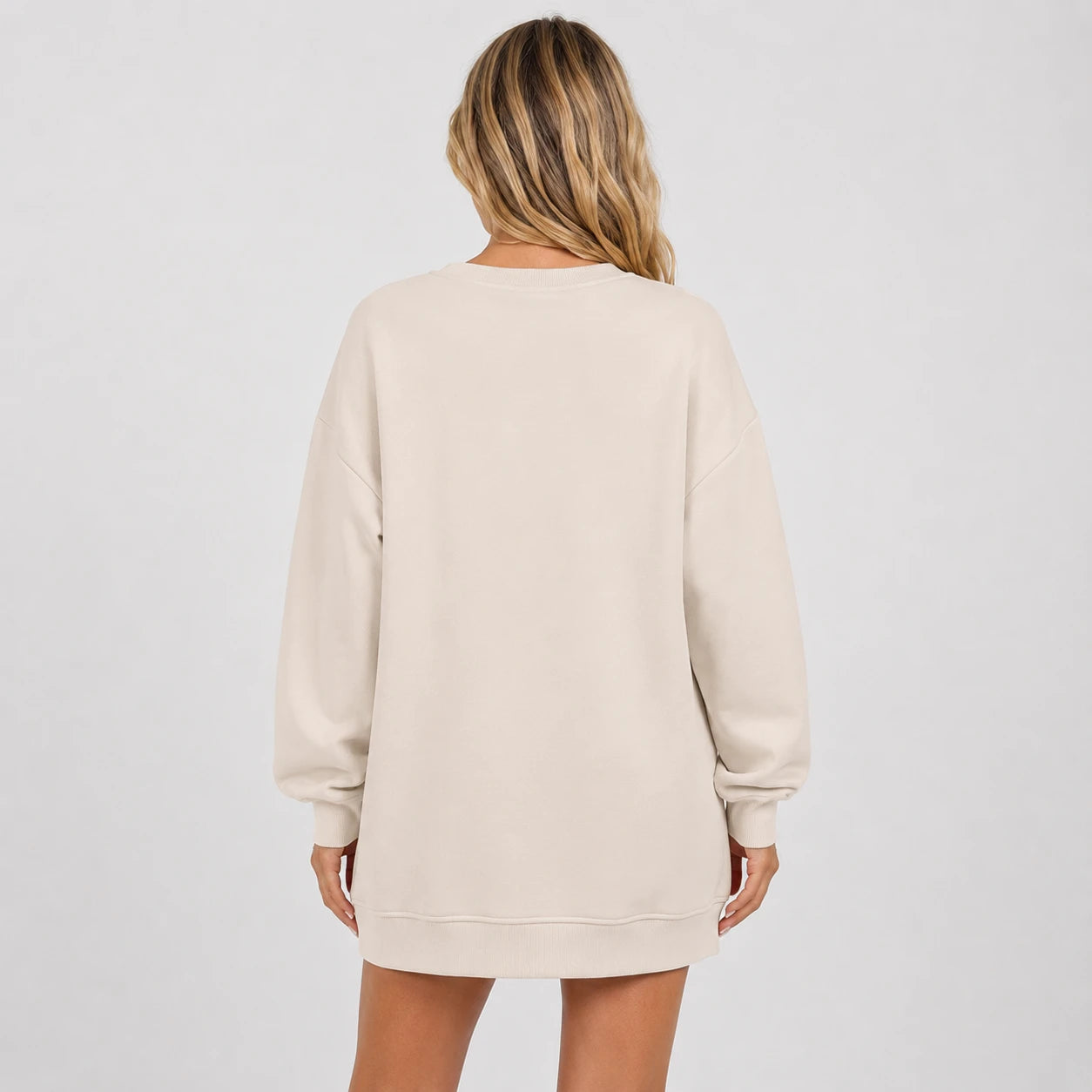 Side Zip Oversized Sweatshirt WHD0606275