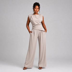 Draped Wide Leg Set WHD0606279