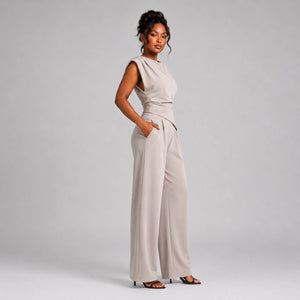 Draped Wide Leg Set WHD0606279