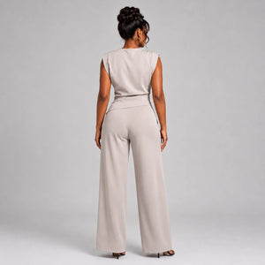 Draped Wide Leg Set WHD0606279