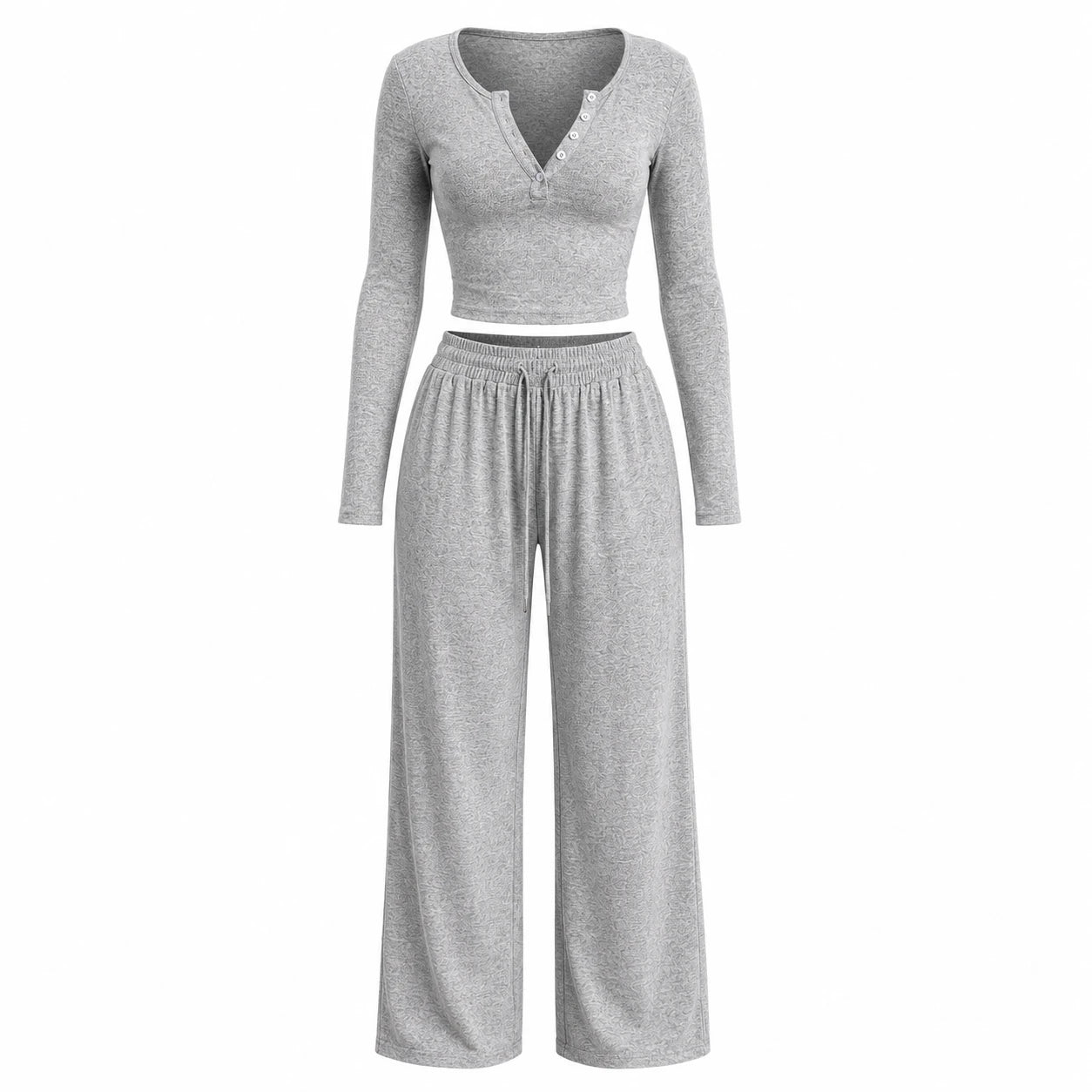 Grey Henley Lounge Set WHD0606281