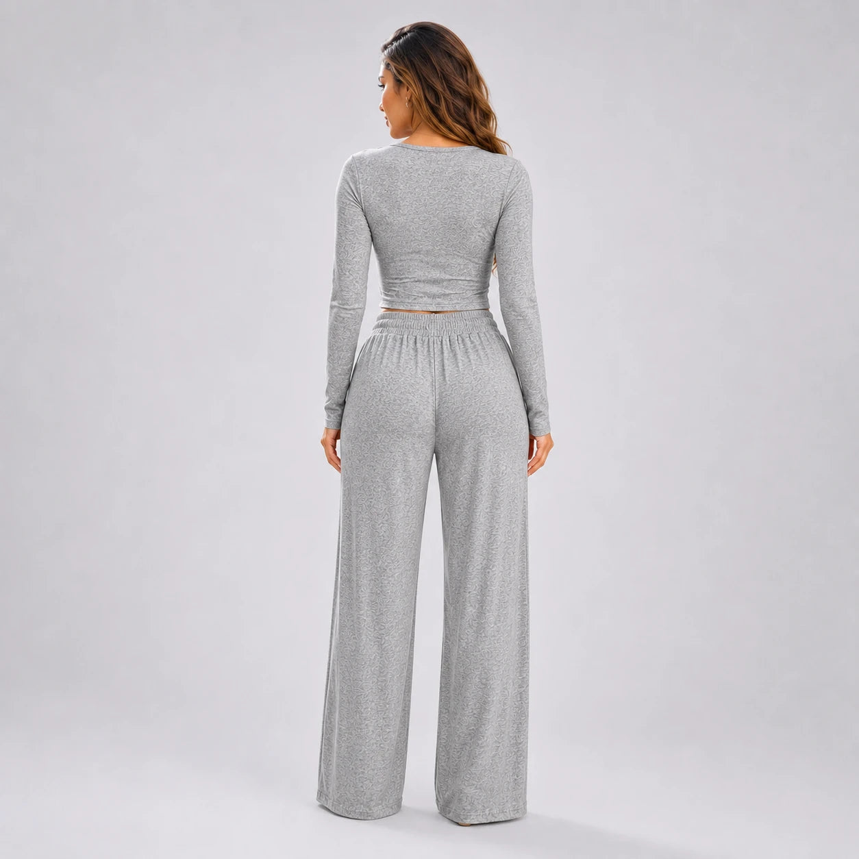 Grey Henley Lounge Set WHD0606281
