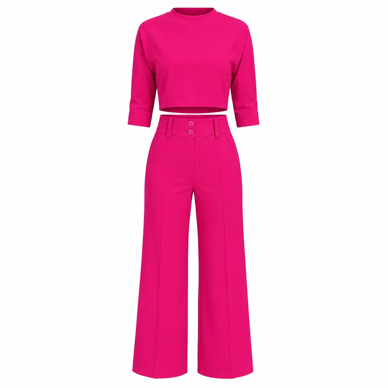 Cropped Wide Leg Set WHD0606284