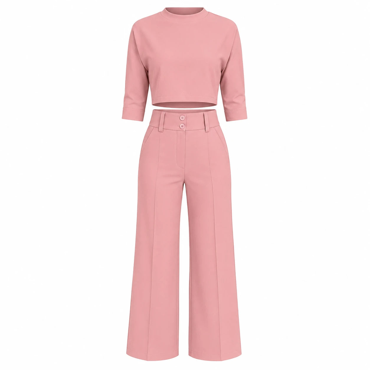 Cropped Wide Leg Set WHD0606284