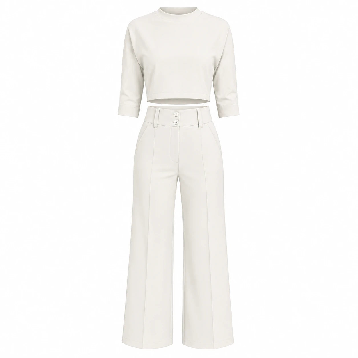 Cropped Wide Leg Set WHD0606284