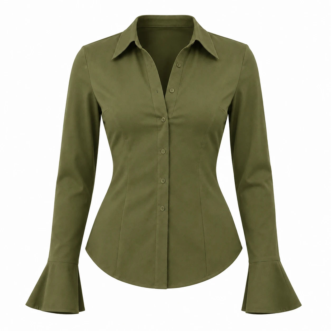 Waist-Fit Button Shirt WHD0606288