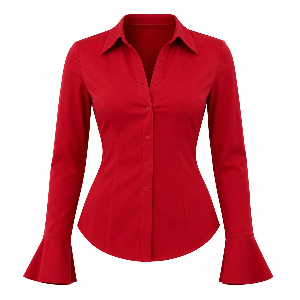 Waist-Fit Button Shirt WHD0606288