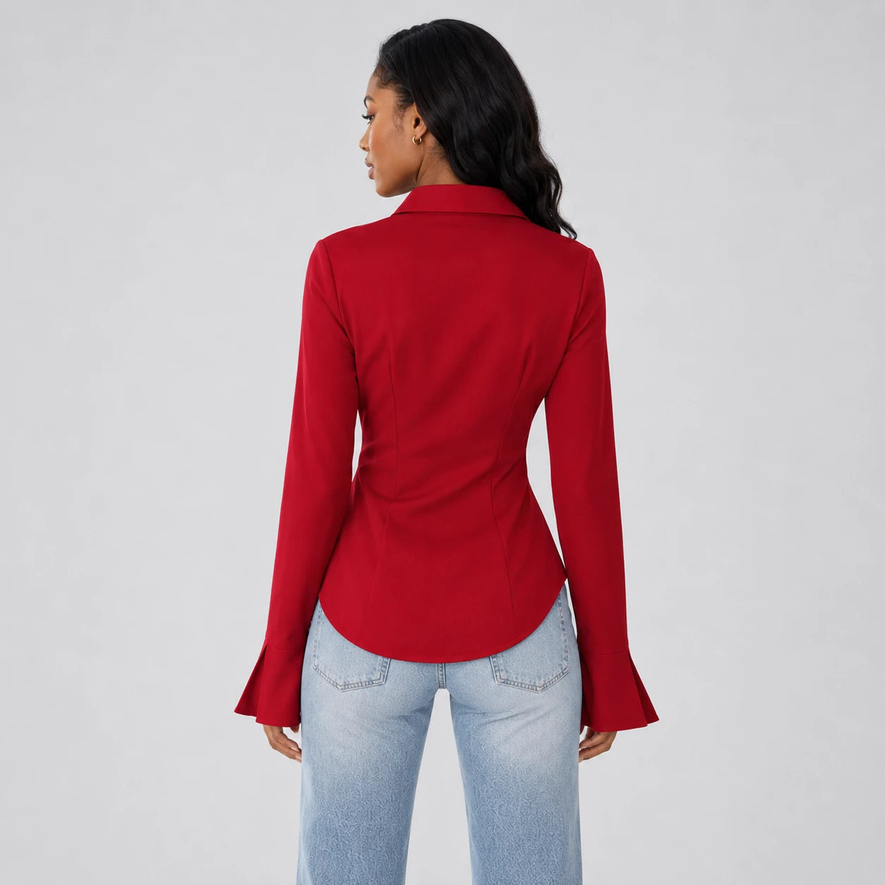 Waist-Fit Button Shirt WHD0606288