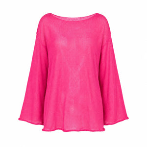 Sheer Knit Cover-Up Top WHD0606289