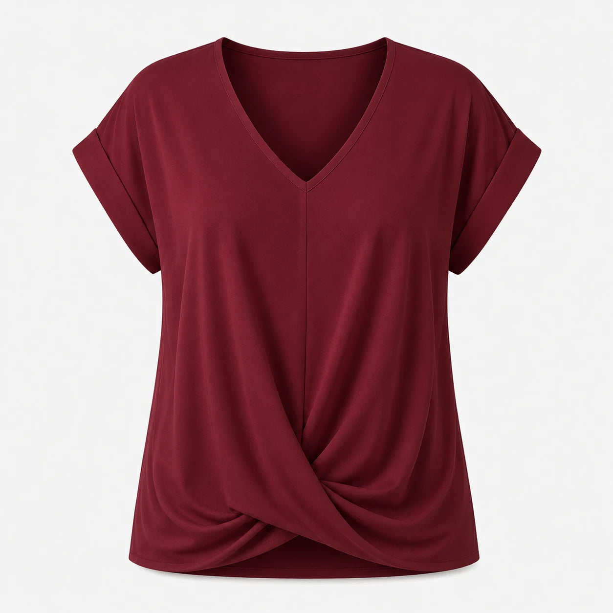 Twist Front V-Neck Top WHD0606291