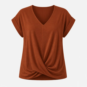 Twist Front V-Neck Top WHD0606291