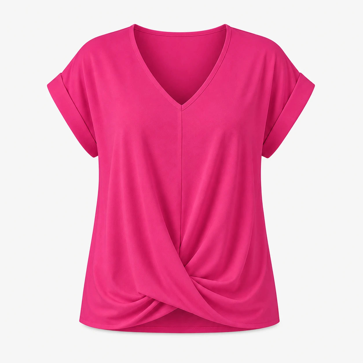 Twist Front V-Neck Top WHD0606291