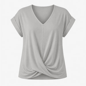 Twist Front V-Neck Top WHD0606291