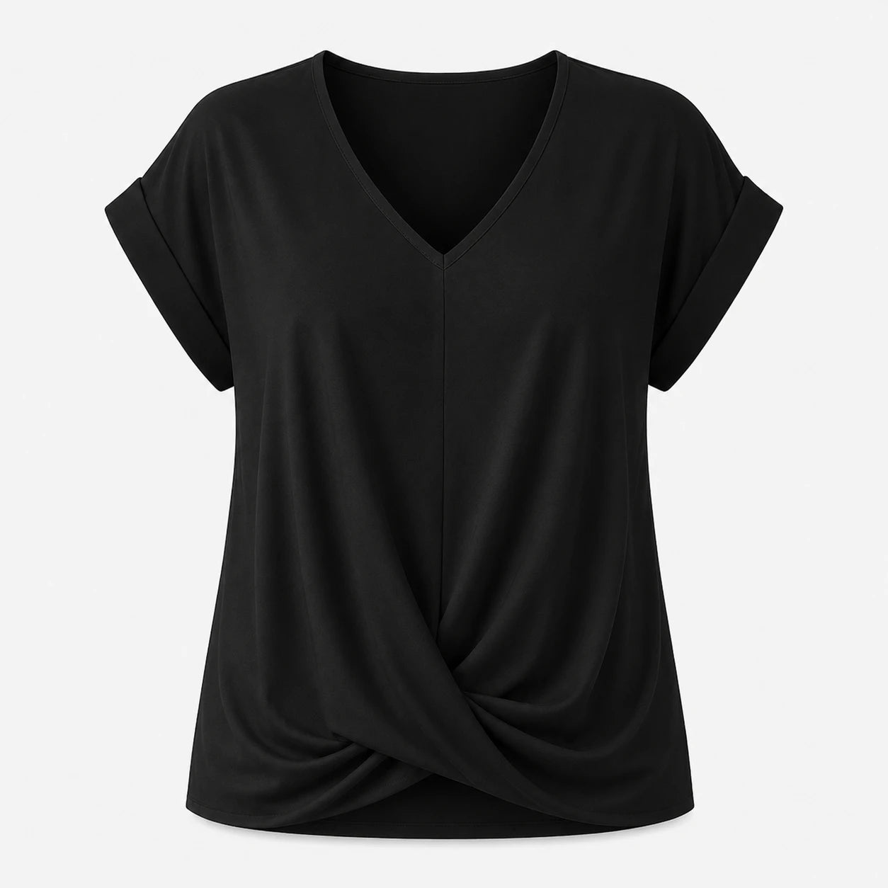 Twist Front V-Neck Top WHD0606291