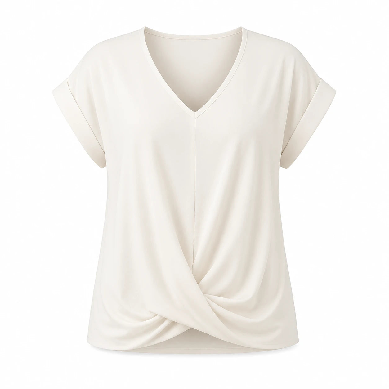 Twist Front V-Neck Top WHD0606291