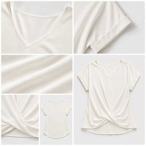 Twist Front V-Neck Top WHD0606291