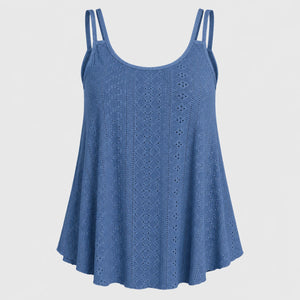 Openwork Yellow Cami Top WHD0606292