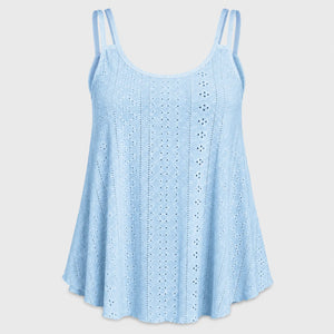 Openwork Yellow Cami Top WHD0606292