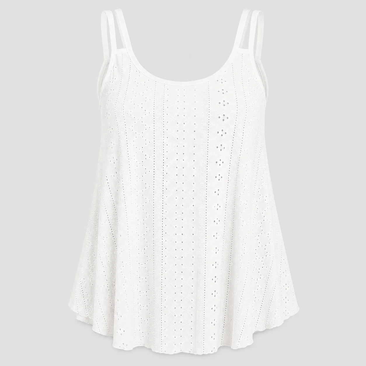 Openwork Yellow Cami Top WHD0606292