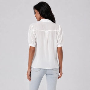 Eyelet Embroidered Shirt Top WHD0606293