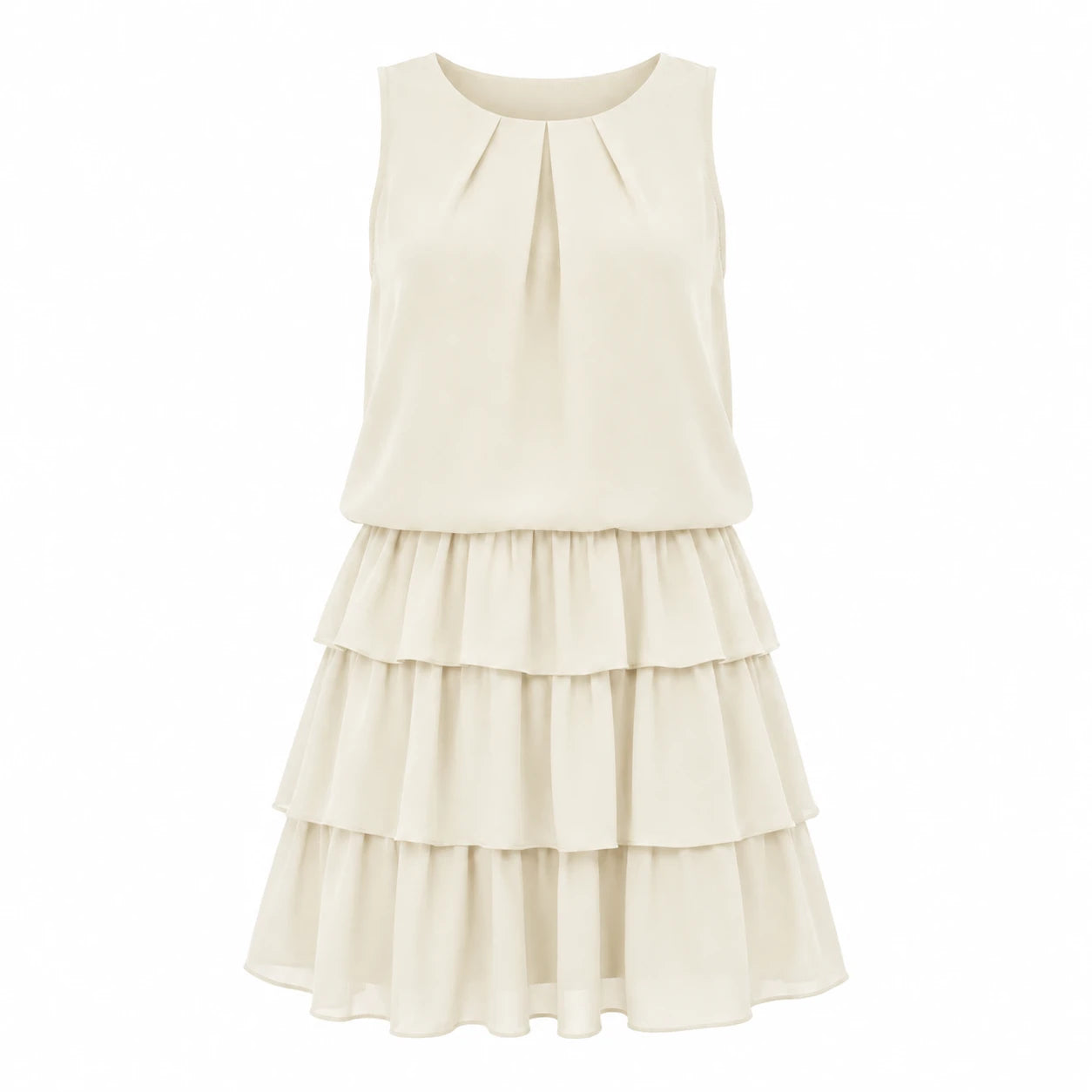 Tiered Sleeveless Mini Dress WHD0606297