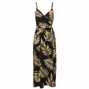 Tropical Print Maxi Dress WHD0606298