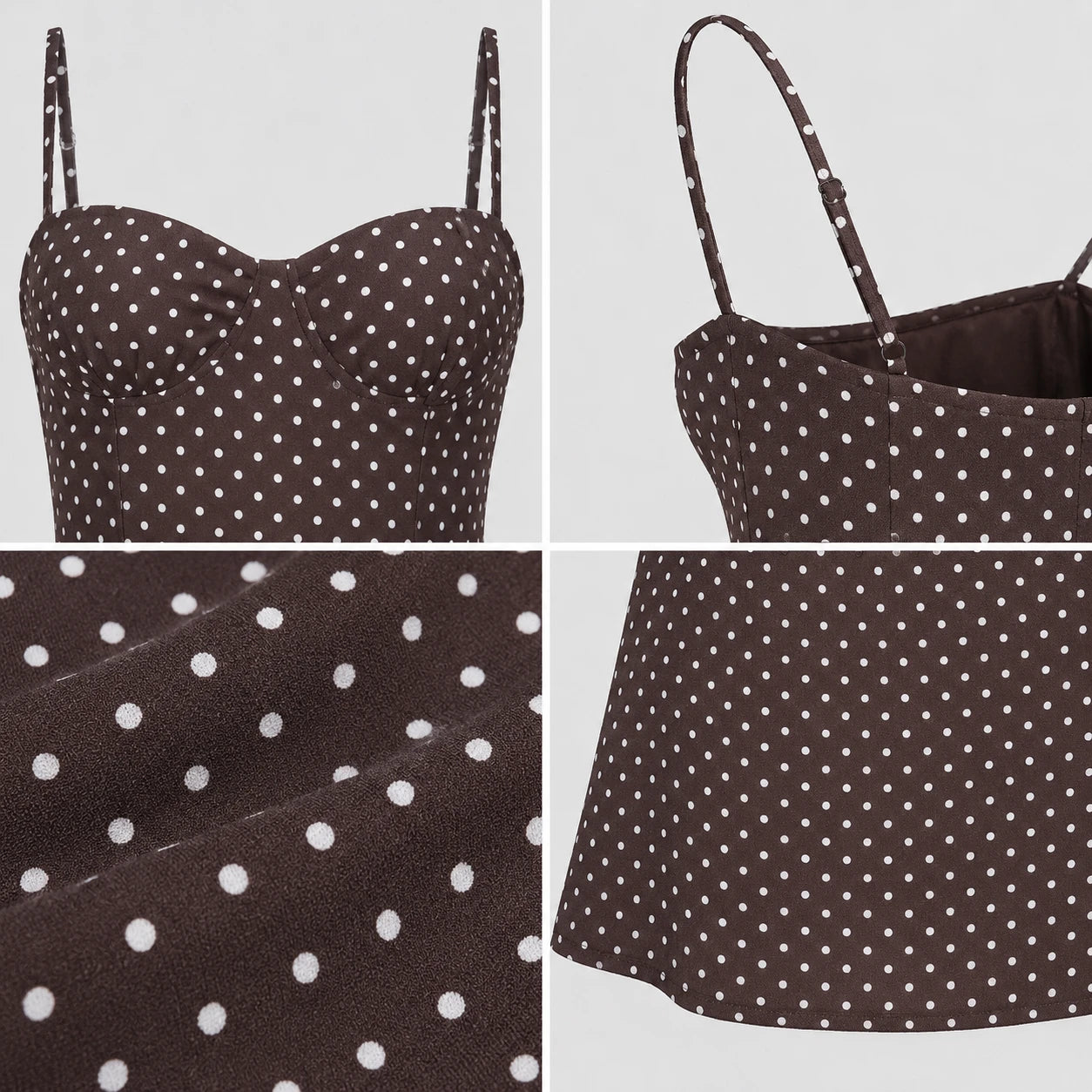 Polka Dot Cami Mini Dress WHD0606302