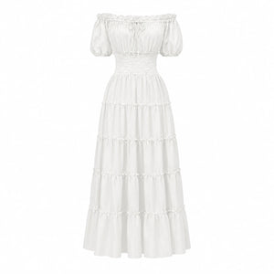 Off-Shoulder Tiered Maxi Dress WHD0606303