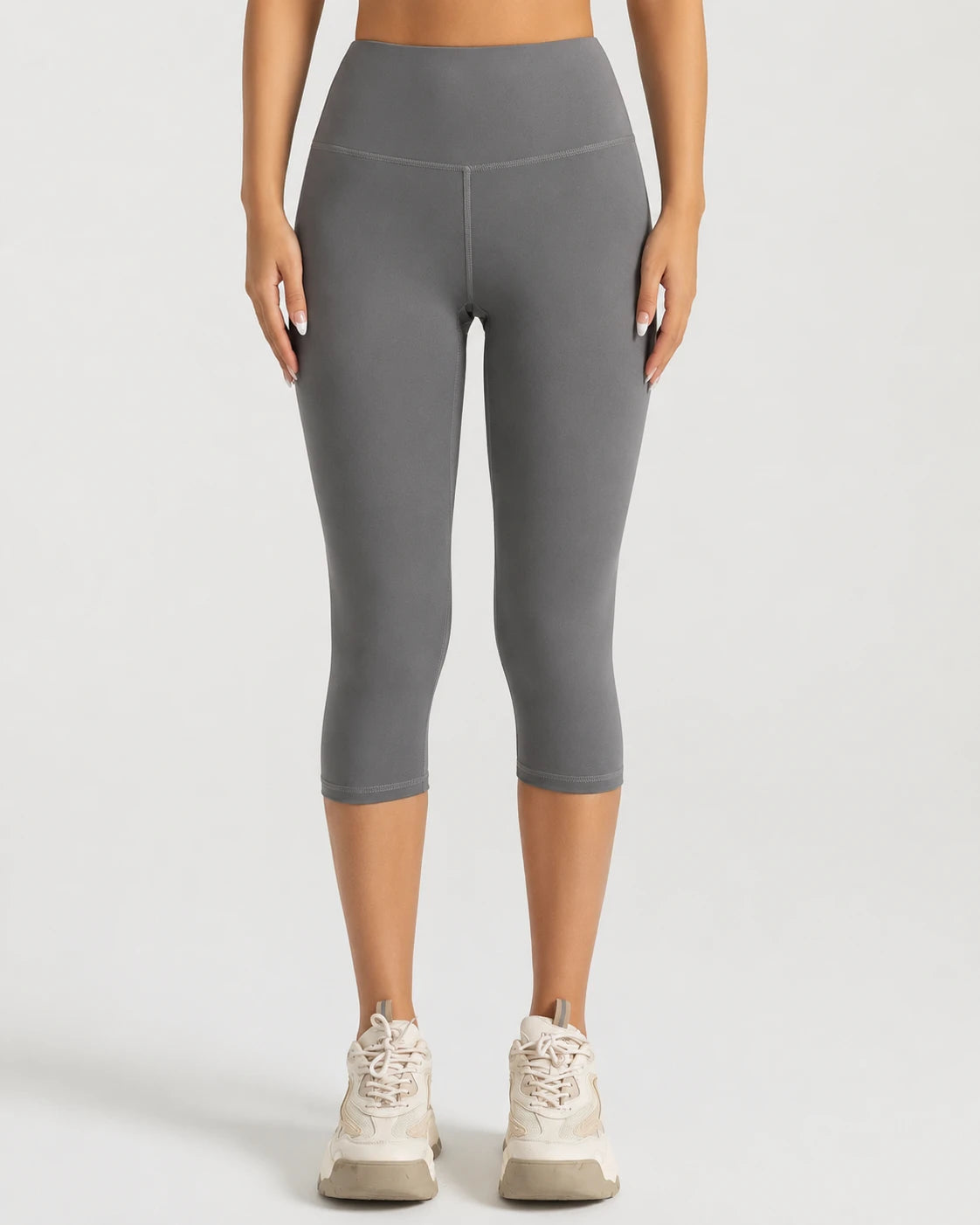 High Waist Capri Leggings WHD0606311-MT7FK