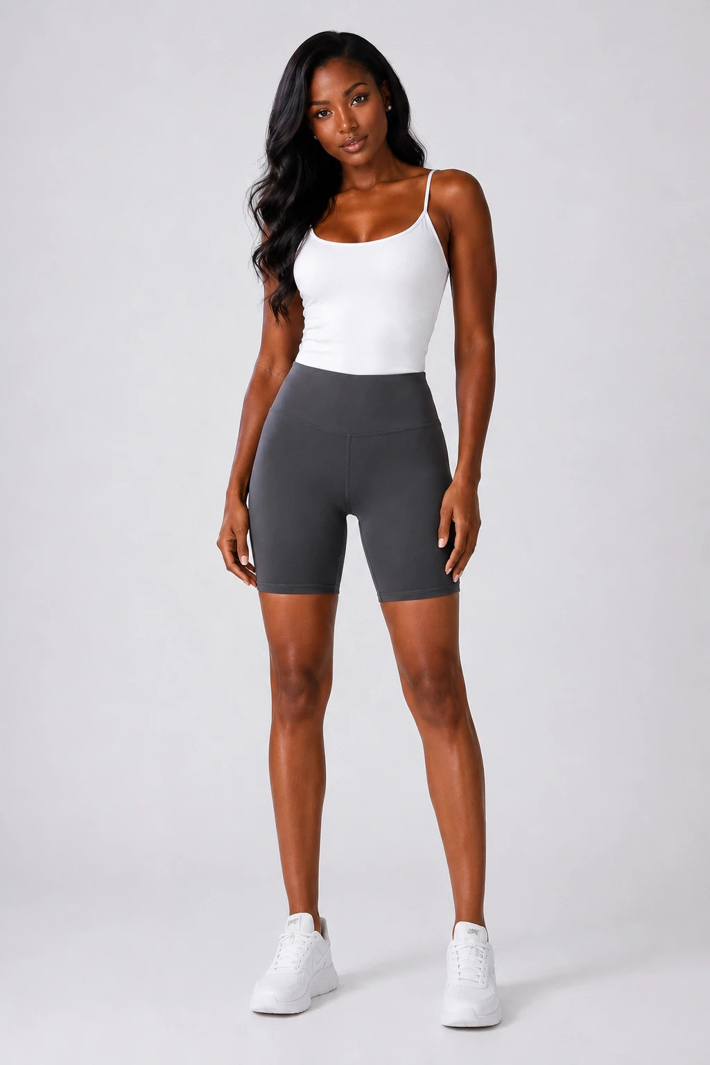 High Waist Biker Shorts WHD0606312-MT5FK